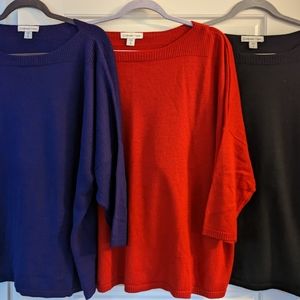 3 Sweaters from Coldwater Creek.